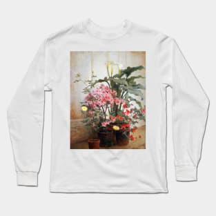 Roses painting, Side of a Greenhouse (ca. 1870) by George Cochran Lambdin Long Sleeve T-Shirt